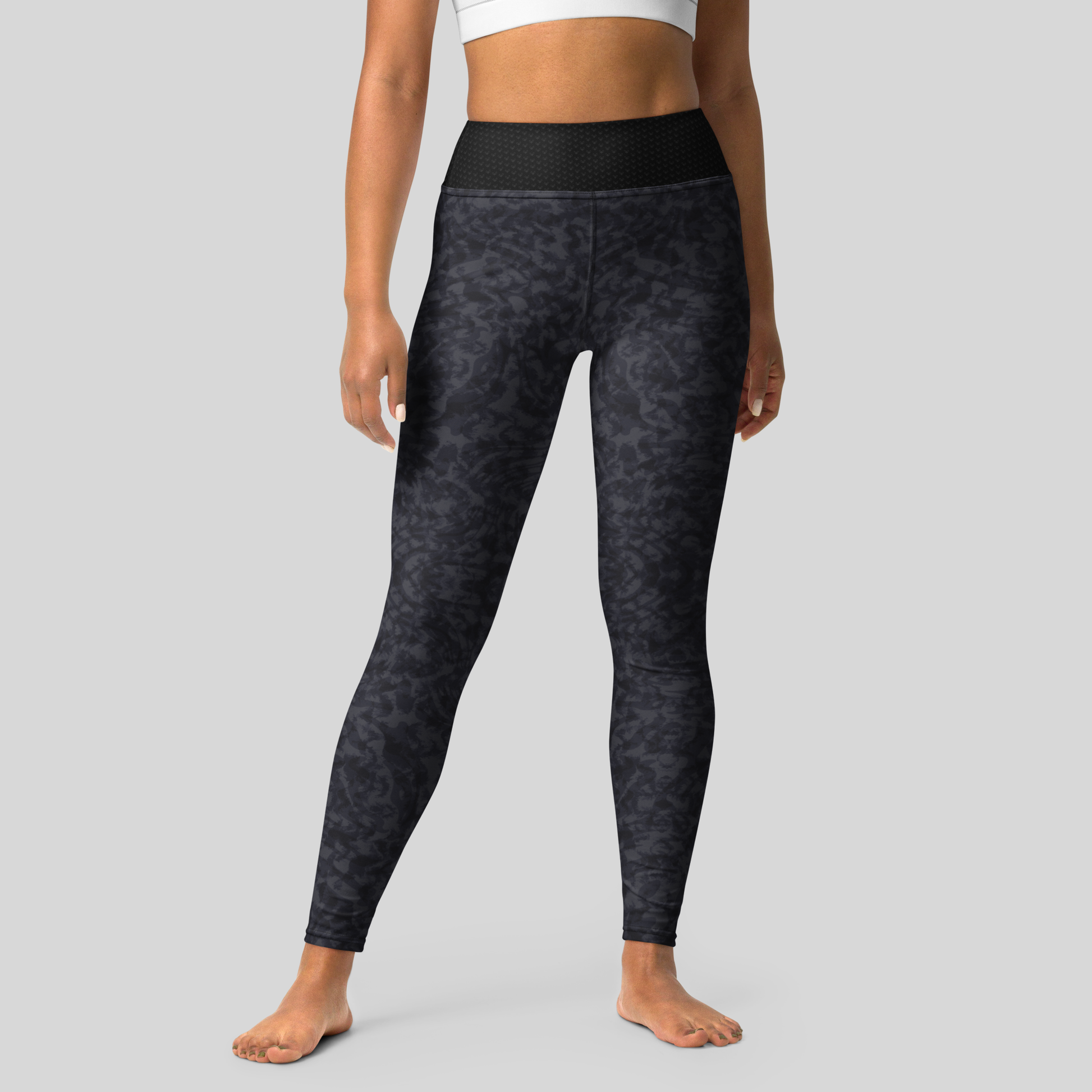 Animal Print Yoga Leggings - Blue Shadow. Activewear by Keplove