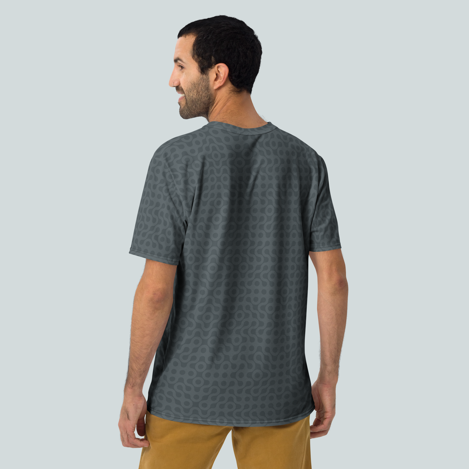 Dot Pattern Men's t-shirt - Faded blue. Activewear by Keplove