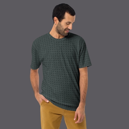 Dot Pattern Men's t-shirt - Faded dark green. Activewear by Keplove