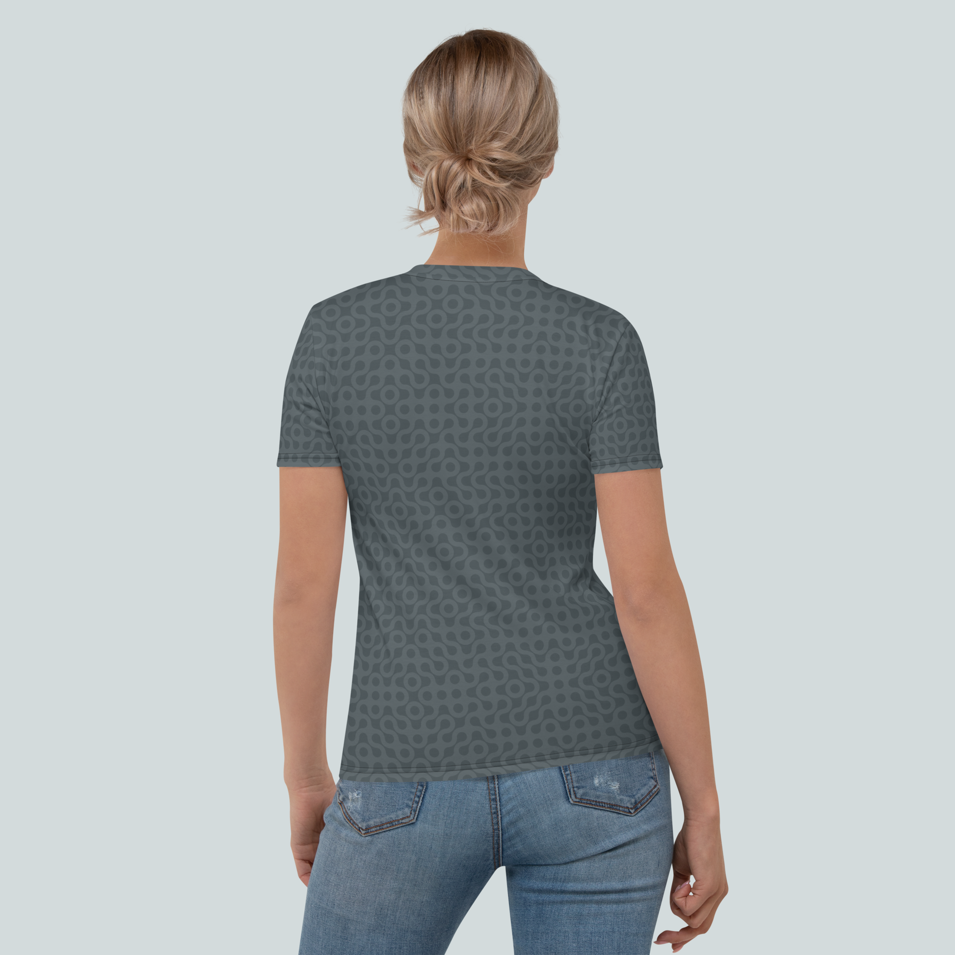 Dot pattern Women's T-shirt - Faded blue. Activewear by Keplove