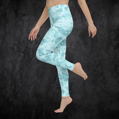 Ice blue Camo - Yoga Leggings. Activewear by Keplove