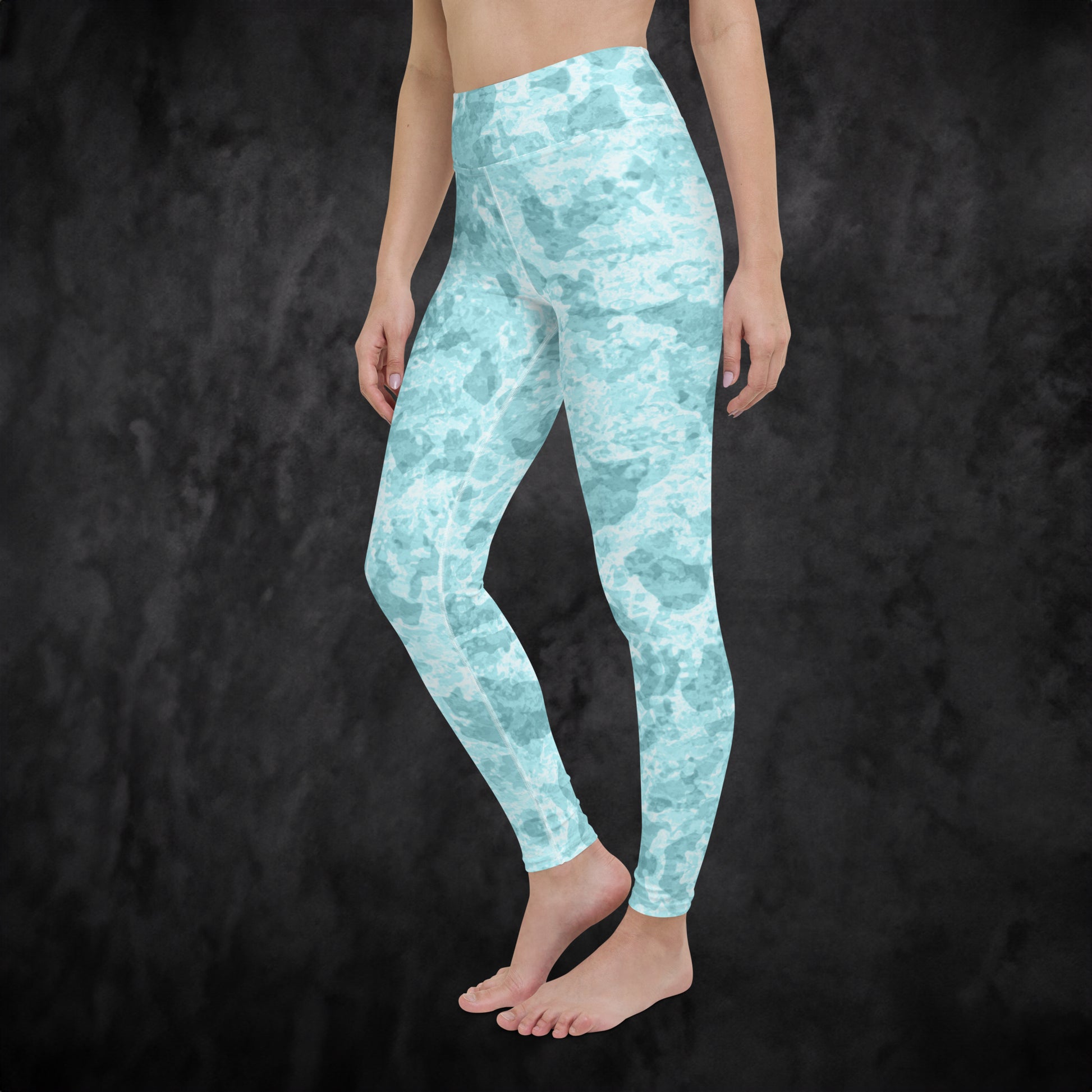 Ice blue Camo - Yoga Leggings. Activewear by Keplove