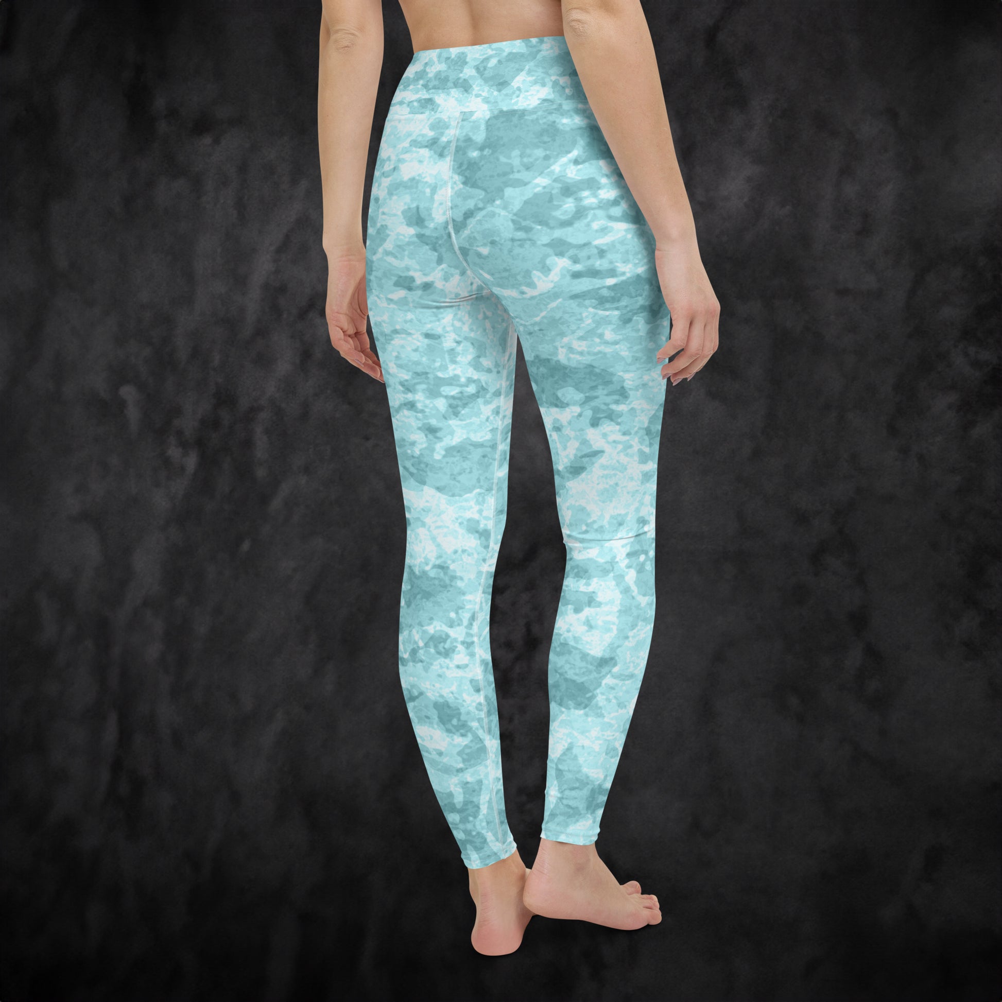 Ice blue Camo - Yoga Leggings. Activewear by Keplove