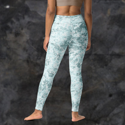 Ice blue Camo - Yoga Leggings. Activewear by Keplove