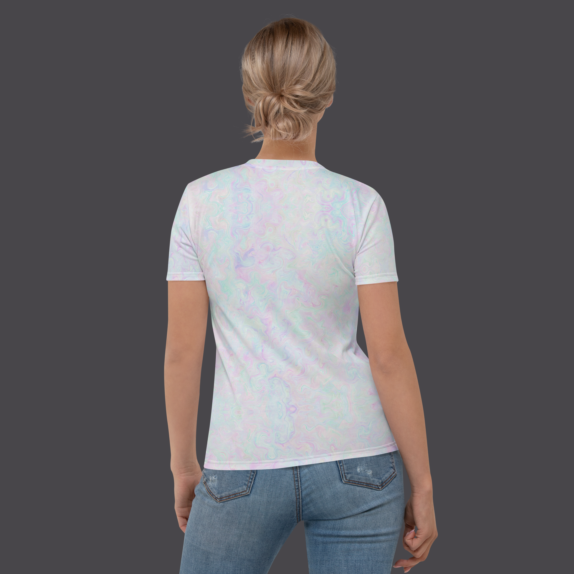 Iridescent Pastel Logo Shirt. Activewear by Keplove