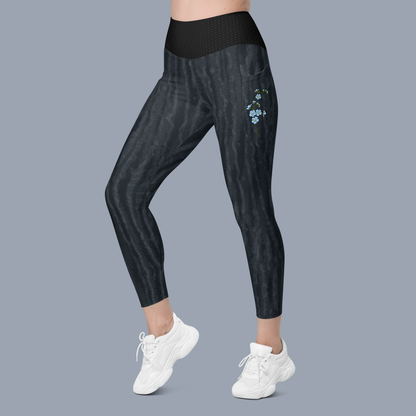 Shadow Camo Leggings with Pockets. Activewear by Keplove