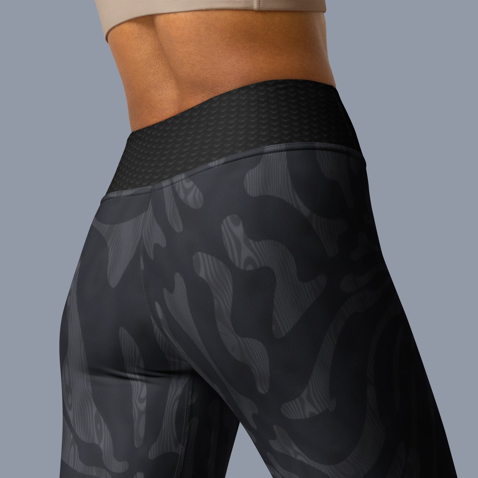 Steel Camo Yoga Leggings. Activewear by Keplove