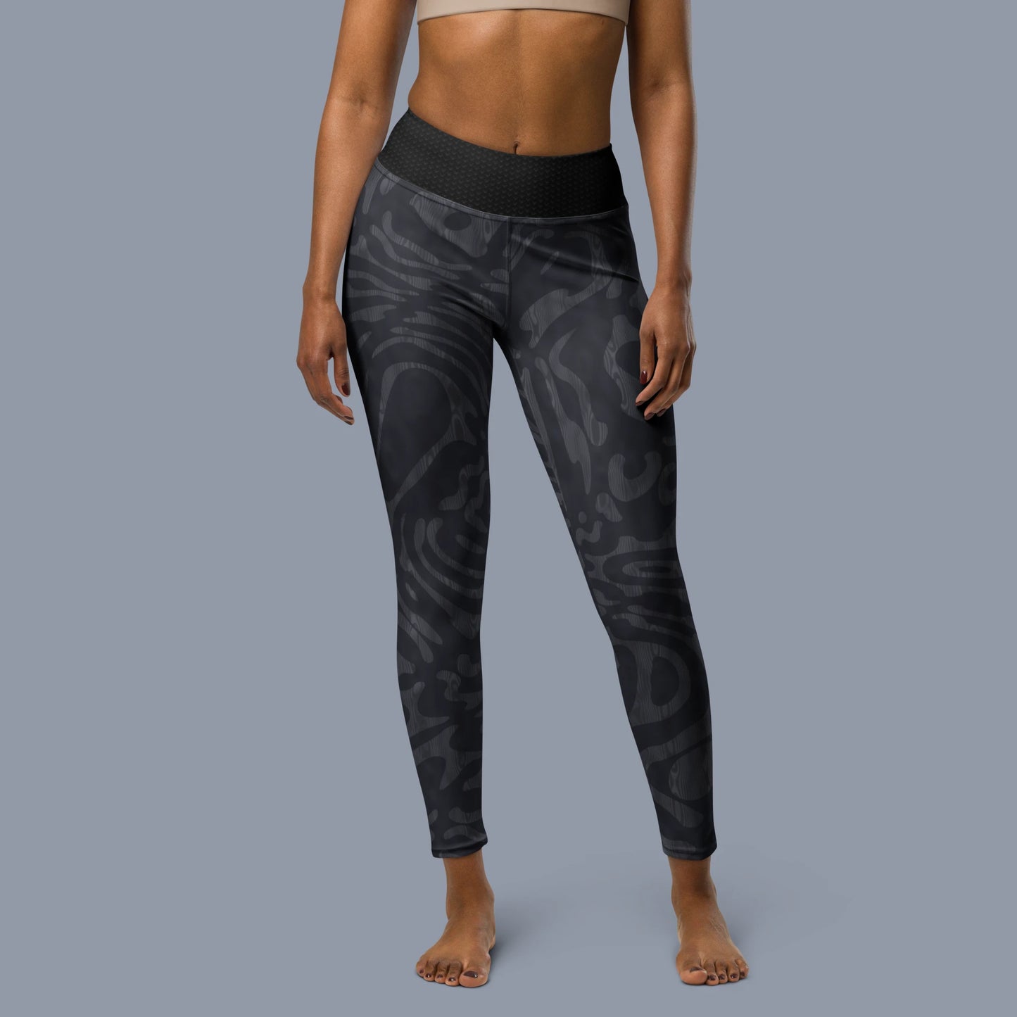 Steel Camo Yoga Leggings. Activewear by Keplove