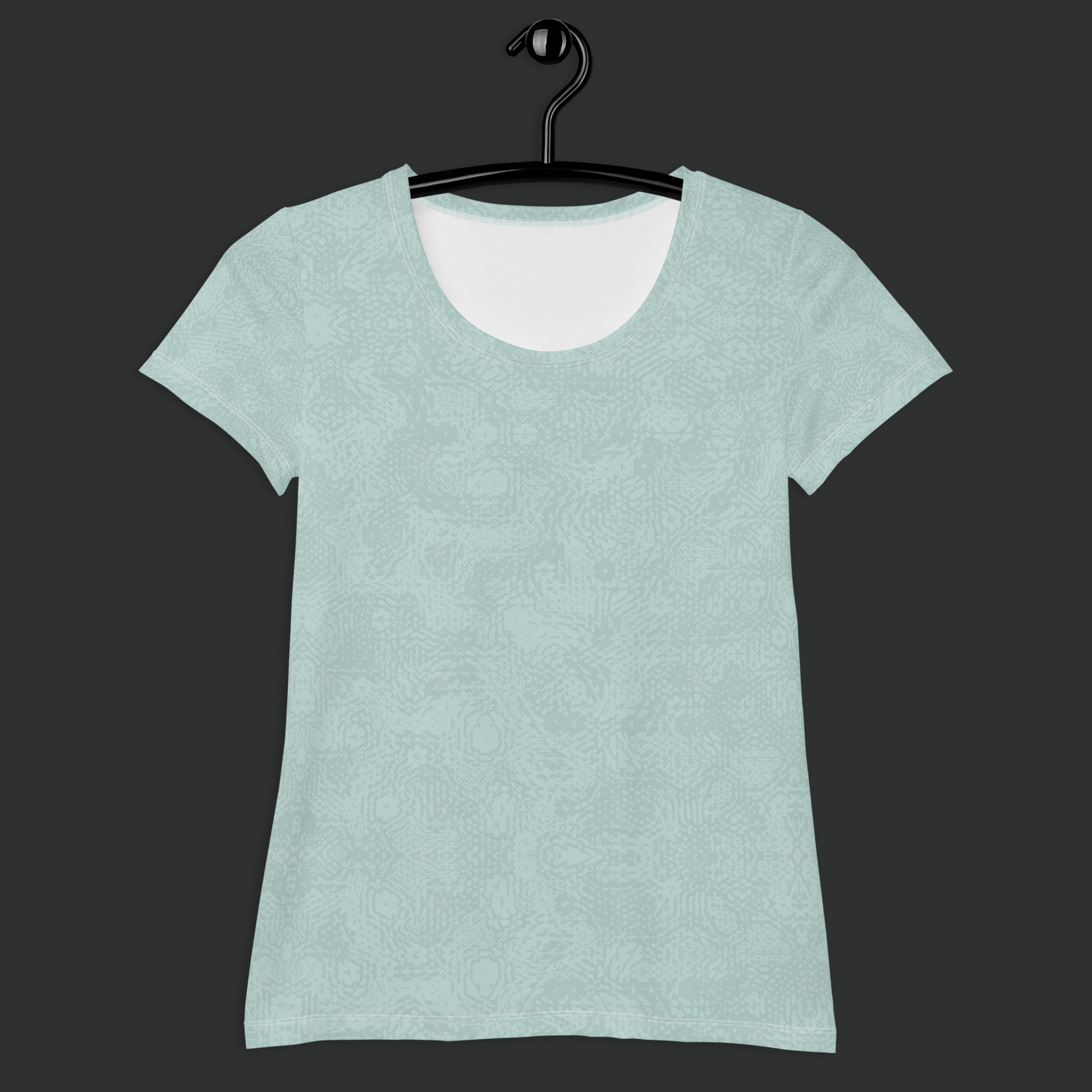 Tech Pattern Women's Athletic T-shirt - Turquoise. Activewear by Keplove