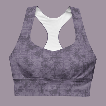 Violet Longline sports bra. Activewear by Keplove