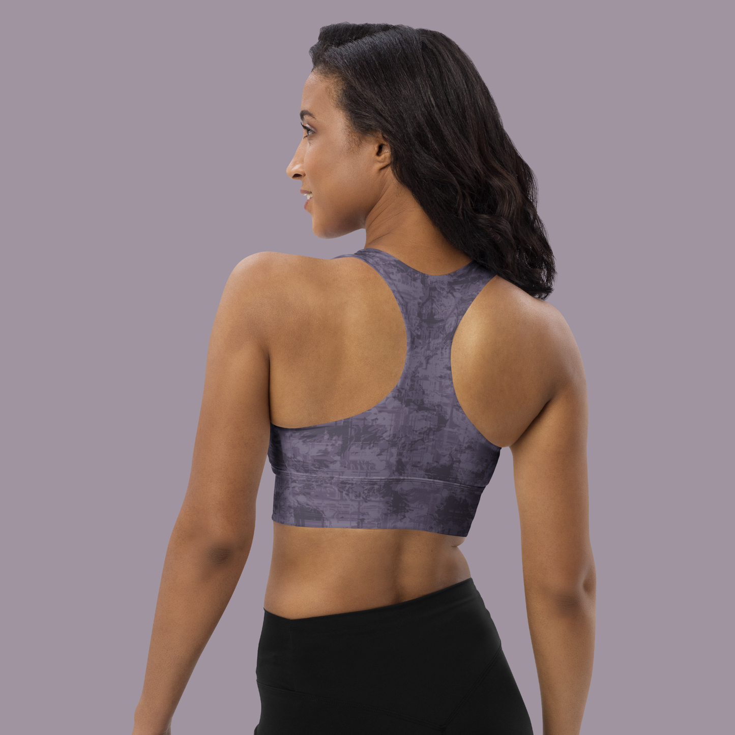 Violet Longline sports bra. Activewear by Keplove